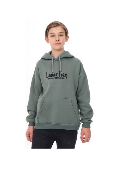 Toontoy Kids Toontoy Erkek Çocuk Oversize Kapüşonlu Cepli Düşük Omuz Baskılı Sweatshirt - 2 İplik Yeşil Toontoy Kids Toontoy Erkek Çocuk Oversize Kapüşonlu Cepli Düşük Omuz Baskılı Sweatshirt - 2 İplik Yeşil