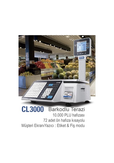 Cl 3000 Barkodlu Terazi