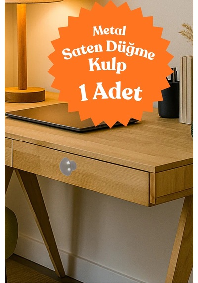 Klc Metal Yuvarlak Saten Düğme Kulp Çocuk Odası, Mutfak Ve Dolap İçin Modern Çekmece Kulbu Kulpları Saten Saten