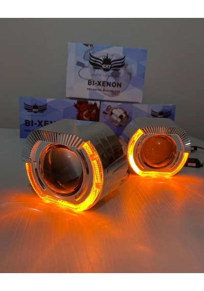 2.5 İnç J Model Bi-xenon Mercek Turuncu Angel