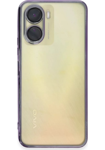 Newface Vivo Y16 Kılıf Razer Lensli Silikon - Mor