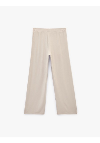 Koton Beli Lastikli Rahat Kalıp Modal Pijama Altı Gri 6slk40008mk