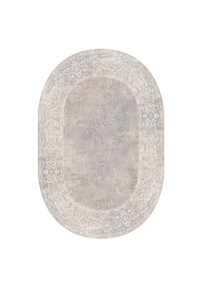 Rovigo Home Dijital Baskı Yıkanabilir Kaymaz Taban Oval Salon Halısı RVG7194-HT372 Çok Renkli