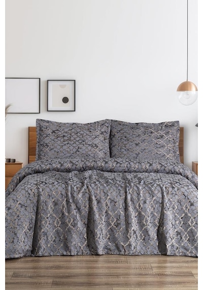 Ceres 3 Parça Çift Kişilik Pike Takımı 230x250 Gri Gri