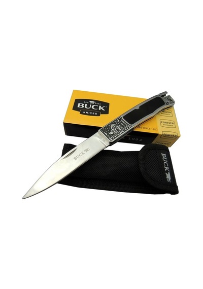 Buck Knives Bk-001brv Kamp Çakı 23 Cm - Metal İşlemeli Sap, Kılıflı Diğer