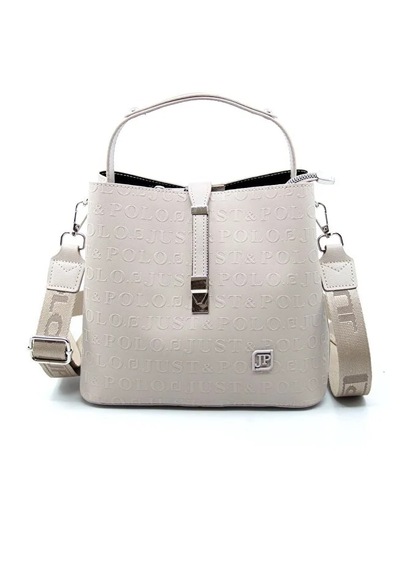 Just Polo Kadın Orta Boy Ayarlanabilir Askılı Şık El & Omuz Çantası Shoulder Bag Taş