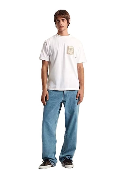 Vans Stretch Stack Crackle Ss Tee Erkek Beyaz T-shirt - Vn000swe