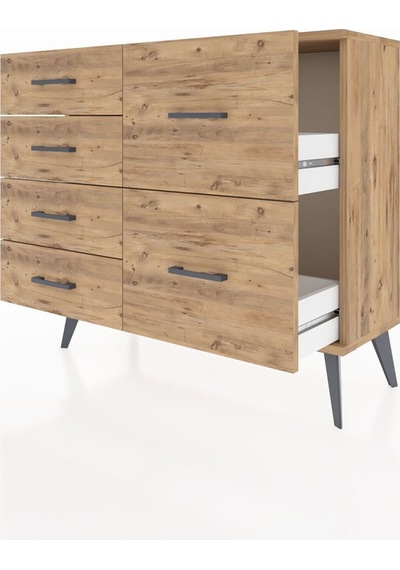 Arges Şifonyer 6 Çekmeceli 88x30x80 Çam-çam Çam Arges Şifonyer 6 Çekmeceli 88x30x80 Çam-çam Çam