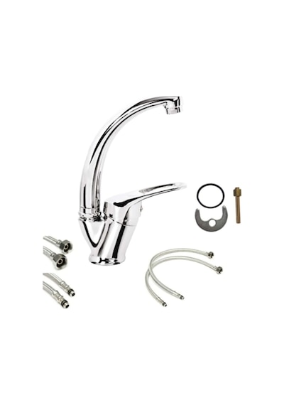Armilla Mix Kuğu Banyo Lavabo Musluğu Çeşmesi Lavabo Bataryası