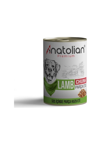 Anatolian Premium Kuzulu Parça Etli Yetişkin Köpek Konservesi 400 gr x 24 Adet