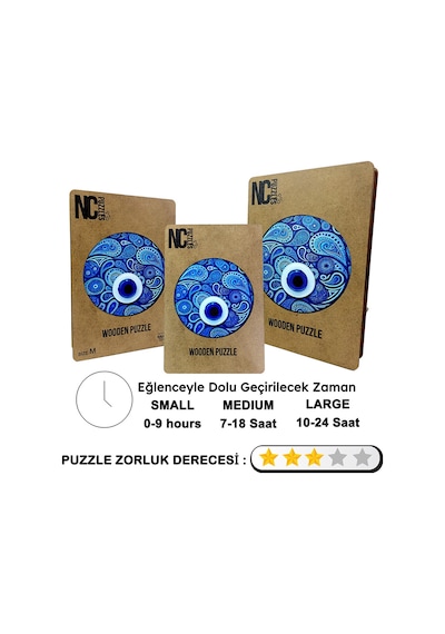 Ncpuzzles Nazar Boncuğu - 39 Cm X 39 Cm, Yapboz