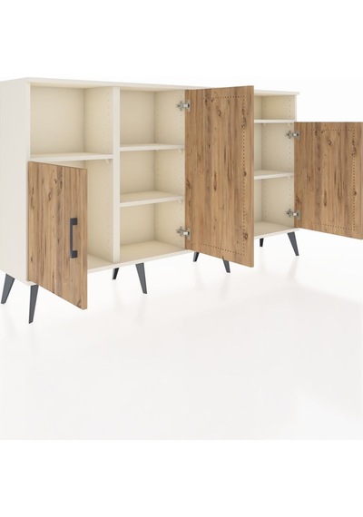 Arges Konsol 5 Raflı 4 Kapaklı 176x30x99 Aytaşı-çam/aytaşı Atlas Çam/aytası - Aytası Arges Konsol 5 Raflı 4 Kapaklı 176x30x99 Aytaşı-çam/aytaşı Atlas Çam/aytası - Aytası