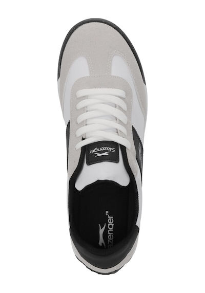 Slazenger Platın I Erkek Beyaz / Siyah Günlük Spor Ayakkabısı Beyaz - Siyah