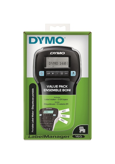 Dymo 160P Etiketleme Makinesi + D1 Etiket Promosyon 3'lü Set