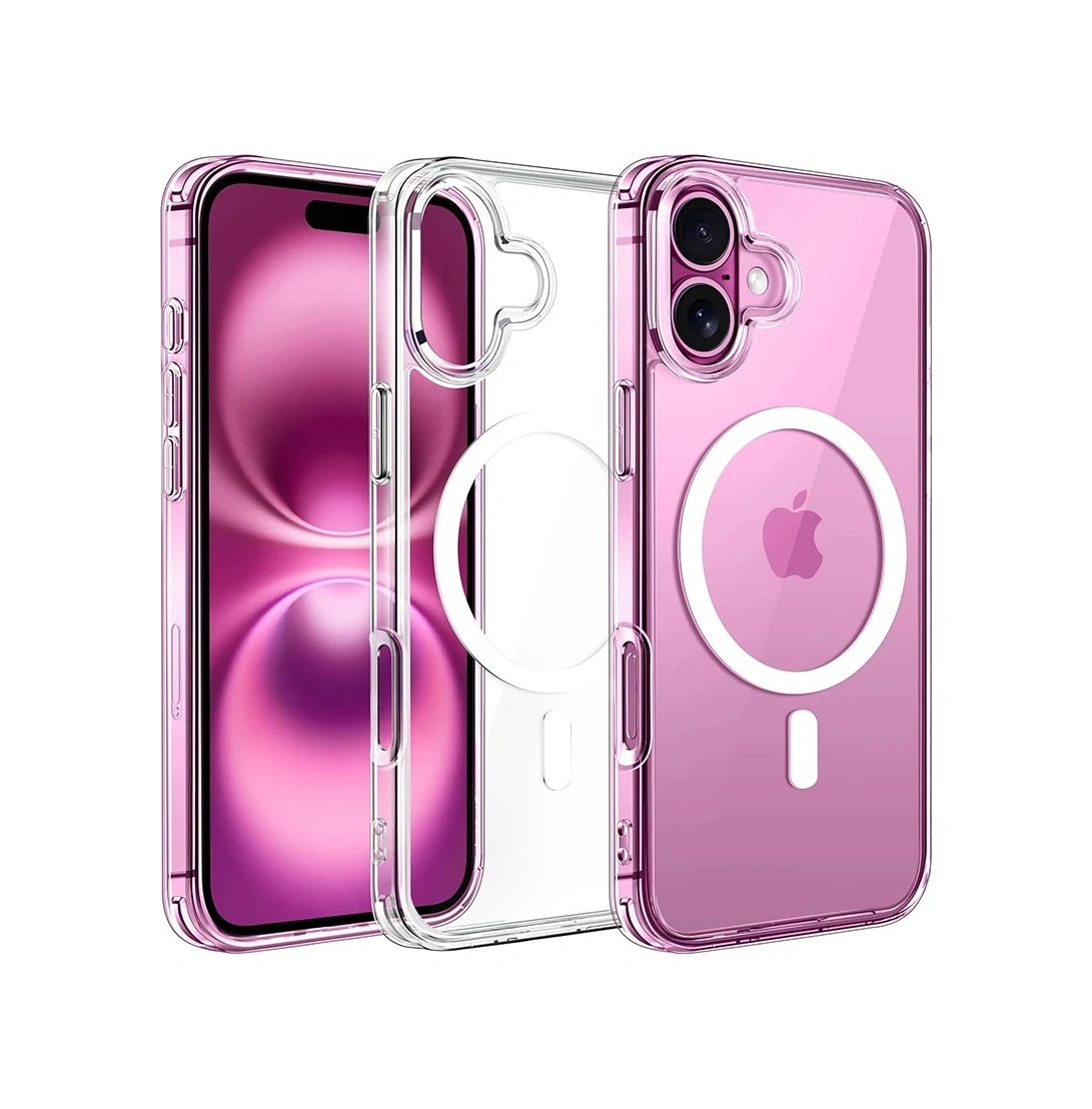 Schitec Apple Uyumlu iPhone 17 Magsafe Özellikli Şeffaf Kılıf