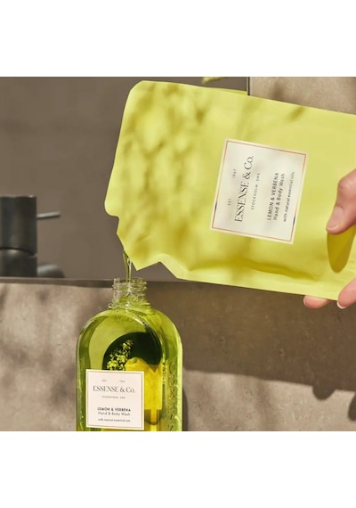 Essense & Co. Limon Ve Mine Çiçeği Özlü El Ve Vücut Jeli Yeniden Dolum Paketi Limon