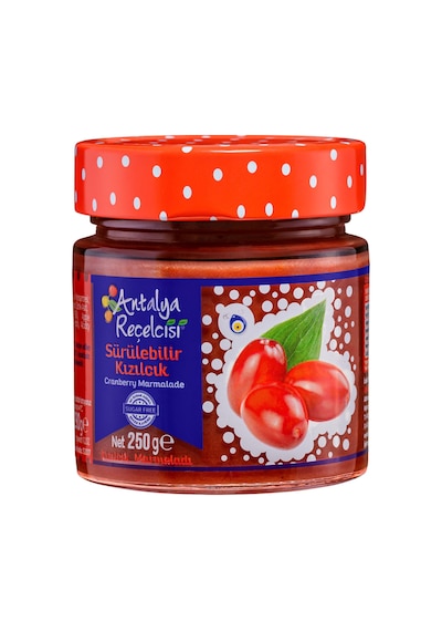 Antalya Reçelcisi Sürülebilir Kızılcık Marmeladı 250 G