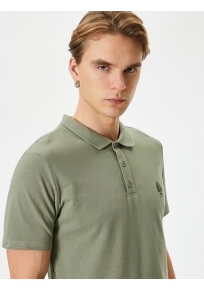 Koton Tshırt Ss Polo-haki Haki