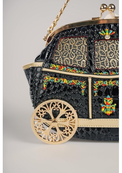 Ççs Kadın 17821 Araba Görünümlü Konsept Çanta Siyah