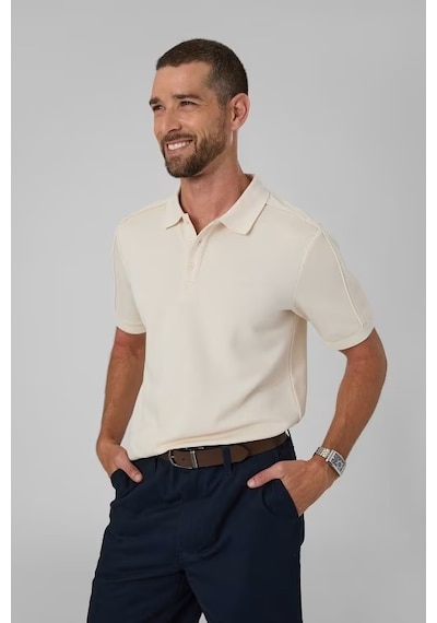 Guess Randall Slim Fit Erkek Polo T-shirt Z6bp04k6552 Krem