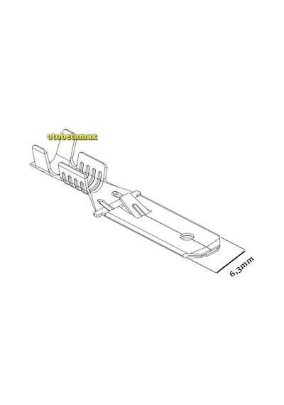 Mesa Uzun Erkek Fiş kablo Ucu- 6.3 MM SF1EU 100 Adet