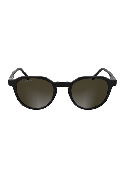 Lacoste L 6052s 001 51 Unisex Oval Siyah Kemik Güneş Gözlüğü Siyah