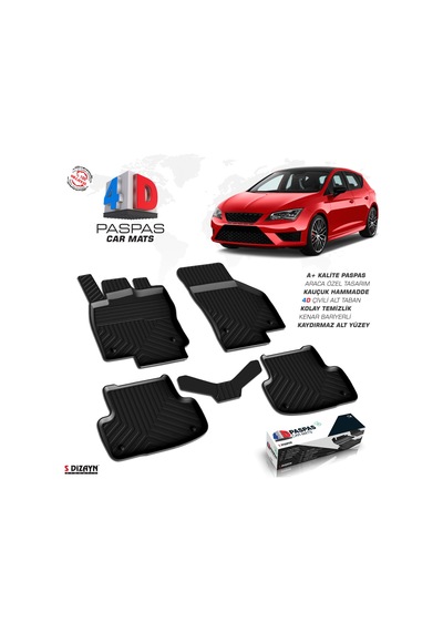 Seat Leon 4d Havuzlu Paspas 2013-2020 A+kalite