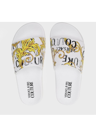 Versace Jeans Couture Bayan Terlik 74va3sq3 Zs631 G03 Beyaz