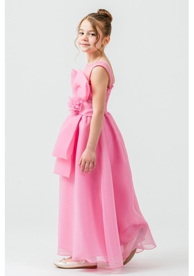 Mnk Baby & Kids Kız Çocuk Organze Tül Çiçek Ve Fiyonk Detaylı Gipe Sırtlı Prenses Abiye Elbise M00800 Pembe Mnk Baby & Kids Kız Çocuk Organze Tül Çiçek Ve Fiyonk Detaylı Gipe Sırtlı Prenses Abiye Elbise M00800 Pembe