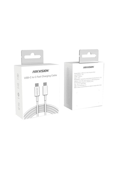 Hs-hub-cbc2c Usb-c To Usb-c Hızlı Şarj Ve Veri Kablosu 60w, 1m - Beyaz