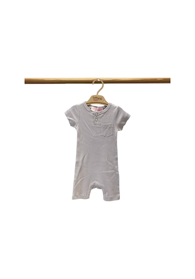Tiffany Baby & Kids Tiffany Baby Organik Theme Cepli Kısa Rompy 88026 Lila