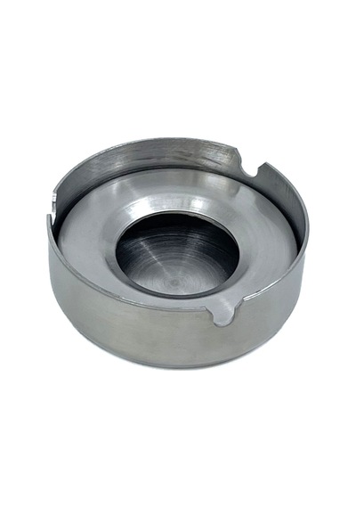 Paslanmaz Çelik Kapaklı Küllük, Ofis Ve Ev Tipi Rüzgara Dayanıklı Metal Kül Tablası, 8 Cm