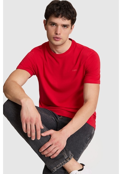 U.S. Polo Assn. U.s. Polo Assn. Erkek Kırmızı Tişört Basic 50327022-vr171 Basıc Kırmızı