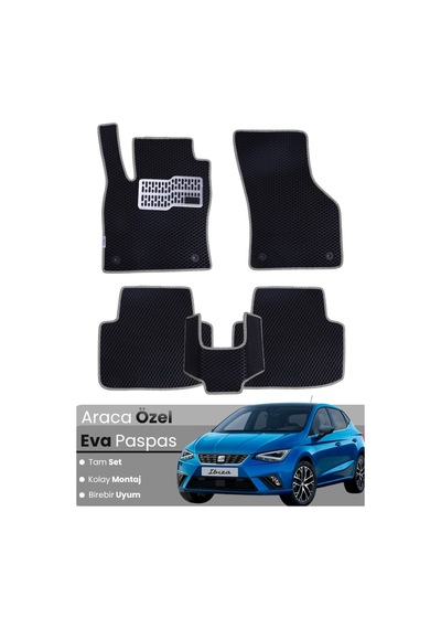 Seat Ibiza 2017-2025 Uyumlu Eva Paspas Tam Set Oto Paspas,araca Özel,kolay Montaj 507
