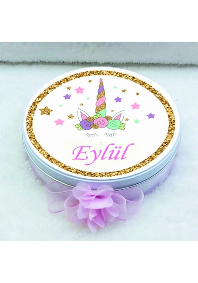 Unicorn Baskılı Bebek Çikolatası  Uv Baskılı Madlen Çikolata