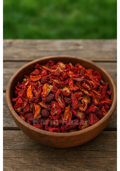 Doğranmış Kurutulmuş Alaca Biber 1kg Toz Biber Yapmak İçin Or
