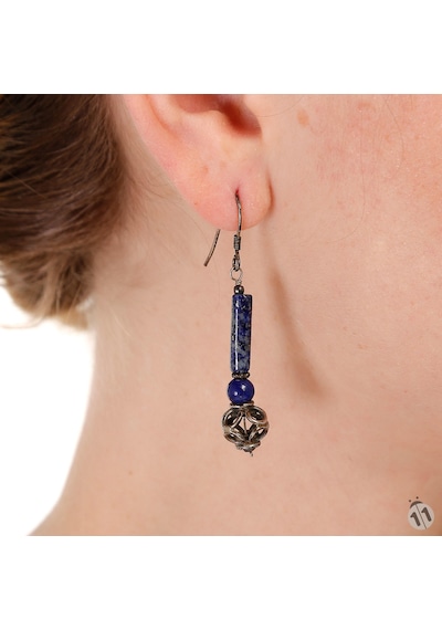 Mineral Takı Lapis Lazuli Küpe