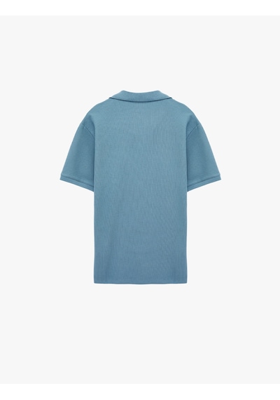 Koton Regular Fit Kısa Kollu Pamuklu Polo Yaka Tişört Mavi 6sam10393mk