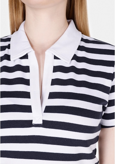 Colin's Colins Slim Fit Polo Yaka Çizgili Kadın Beyaz Kısa Kol Tişört Cl1073835 Q1.v2 Wht Beyaz Colin's Colins Slim Fit Polo Yaka Çizgili Kadın Beyaz Kısa Kol Tişört Cl1073835 Q1.v2 Wht Beyaz