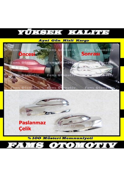 Mercedes Viano W639 Krom Ayna Kapağı 2 Prç. 2003-2010 P. Çelik