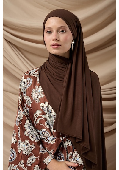 Silk Home Premium Penye Şal 65002-08 Kahverengi Çok Renkli