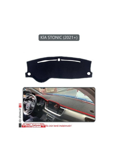 Kia Stonıc 2021+torpido Koruma Halısı Gri Kenar