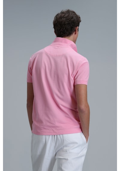 Lufian Laon Smart Erkek Polo Tişört Slim Fit Pembe Pembe 111040164100800 Pembe