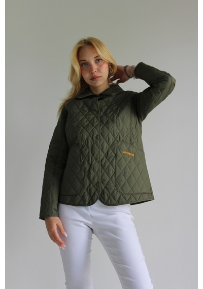 CottonCool Kadın Kapitone Mont Haki