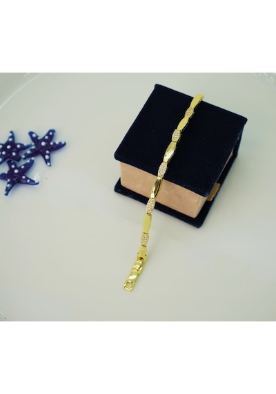 Biem Şerit Çelik Bileklik Gold/gümüş