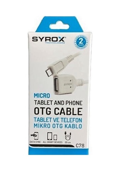 Otg Micro 1.0A Eco Kablo Syrox Syx-C78