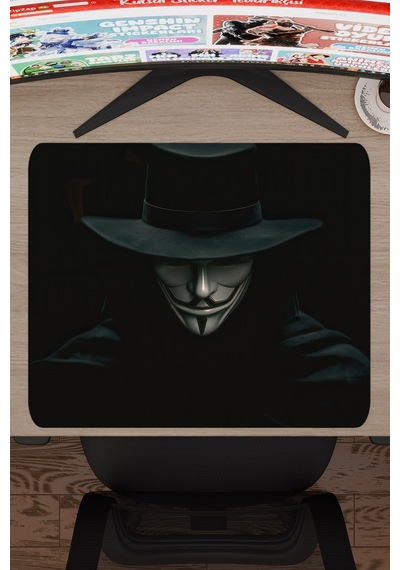 V For Vendetta V4 48x40 Xl Gaming Kauçuk Kaymaz Taban Mouse Pad Fare Altlığı