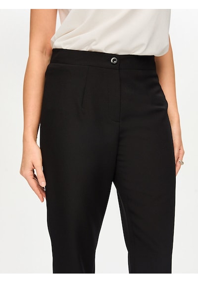 Faik Sönmez Staright Fit Şık Krep Pantolon S26pnt015 Us26pnt01510 Siyah