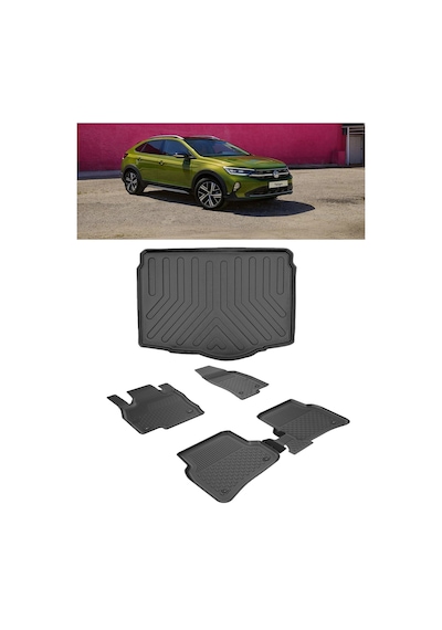 Sahler Taigo 2022 Ve Sonrası 4.5d Sahler Paspas 3d Rizline Alt Bagaj Havuzu Set