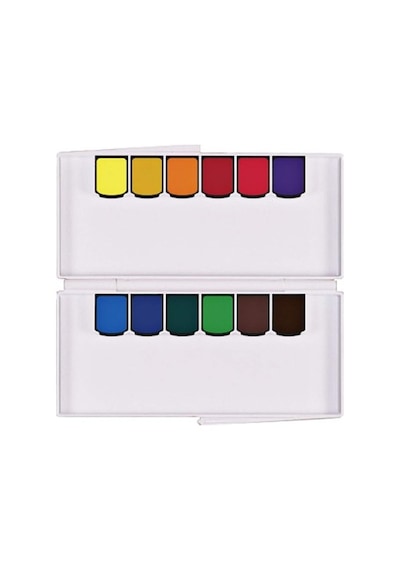 12'li Pigment Suluboya Tablet Seti, Yüksek Kalite 124-Pembe